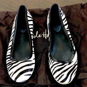Cole Haan zebra print flats